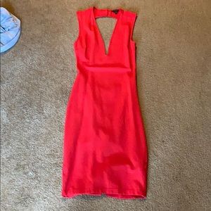 Plunging neckline low back Guess Dress
